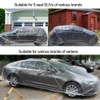 LuliKa 3 Packs Disposable Car Cover Clear Plastic Car Cover