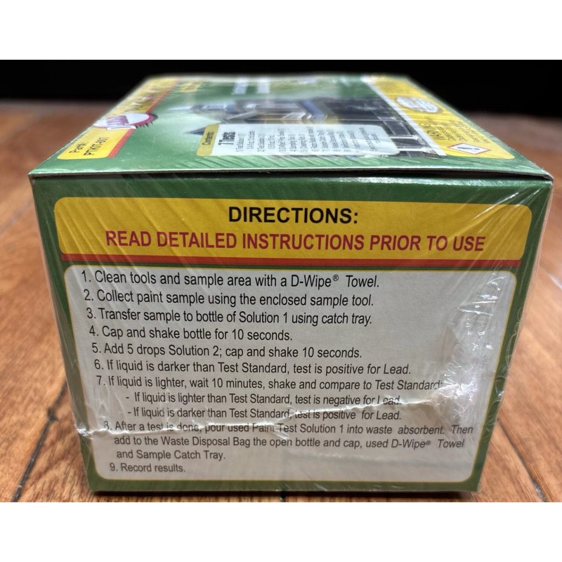 ESCA TECH D-LEAD LEAD PAINT TEST KIT 7 TESTS PER