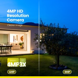 litokam 4MP Security Camera Outdoor, 2.5K Cameras for Home Security Outside with 360° PTZ, Color Night Vision, WiFi Camera with Siren, Auto Tracking & AI Motion Detection, 2-Way Talk (2 Pack)