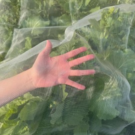 Vocray 6.5X50Ft Garden Netting Pest Barrier, Heavy Duty Insect Netting for Rasied Bed, Greenhouse, Vegetables, Blueberry Bushes, Strawberry, Fruit Tree Netting for Plants, Row Cover Bug Netting.