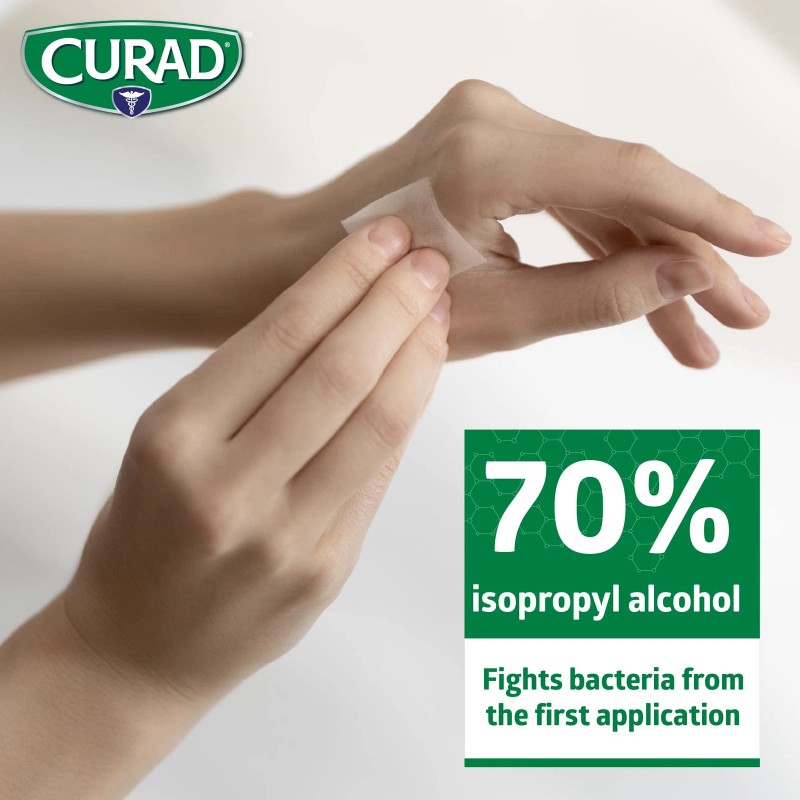 Curad Alcohol Prep Pads (Pack Of 4 Boxes) | 400