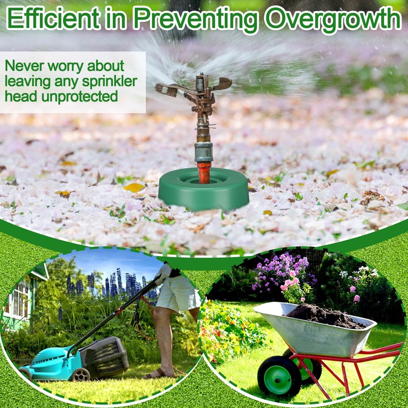 Reallnaive 6 Pack Sprinkler Head Protector for Lawn 6 Inch