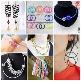 Beadthoven - Cuerda de tubo hueco de goma de 32.8 yardas, 2 mm, tubo de goma de color profundo, para salvaguardar puntadas, tubo de silicona de 1 mm, para hacer pulseras y joyas