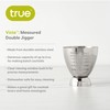 True Vista Stainless Steel Double Jigger for Bartending, Cocktail Measuring