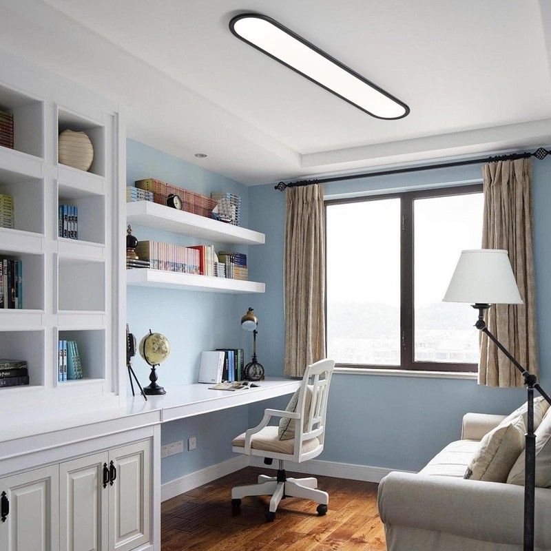 Ganeed LED Flat Panel Long Ceiling Light Fixture for Shop