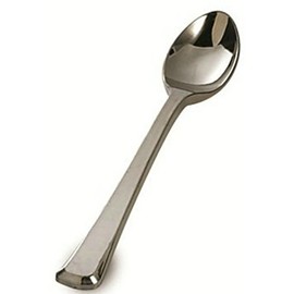 Silver Plastic 4" Mini Tasting Spoons - 400 Spoons