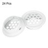 sourcing map 24Pcs Air Vents Circular Flat Soffit Vent 25mm/1"