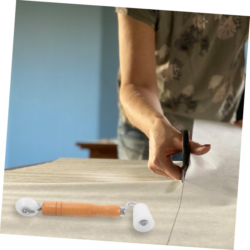 SHINEOFI Wallpaper Smoothing Roller with Handle Durable Wallpapering Seam Roller