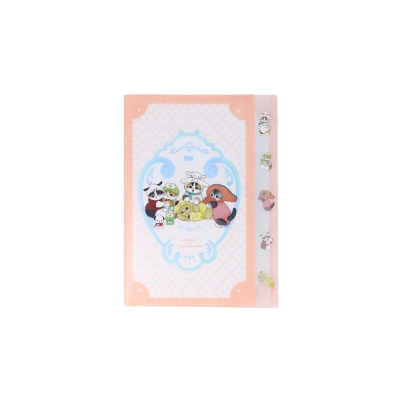 Sunstar Stationery Sanrio Character Clear File, 5 Pockets, Mofusand x