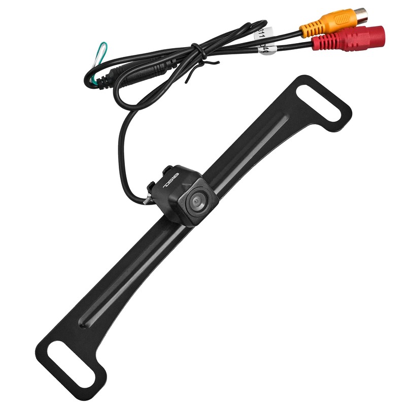 DS18 RCNLP/BK Black License Plate Backup Camera, Parking Guide, Waterproof,