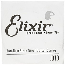 Elixir® Strings Bare Steel Single Strings with Anti-Rust Pad (.013)