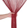 WedDecor Burgundy String Curtains Glitter Fringe Panel Fly Screen Room