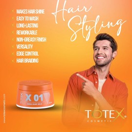 Totex Hair Styling Aqua Gel Wax 01 | Strong Hold Gel Maximum Control | Parfume Scent | Unisex 150ml (Pack Of 2)