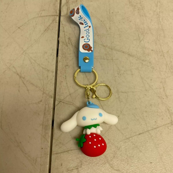 Sanrio Assorted Silicone Cinnamoroll Keychain Strawberry Accessory