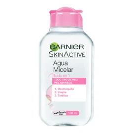 Agua Micelar Garnier Skin Active Todo en 1 – Limpieza y Desmaquillante Facial 100ml