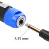 CERRXIAN 4Pack NL4FC Speaker to 1/4 6.35mm Adapter, Speakon Male