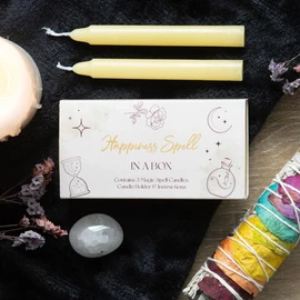 Sacred Remedy Magic Happiness 'Spell in a Box' Kit | Attract Joy & Positivity. Ritual Supplies Included, Easy to Perform, Beginner Friendly. Law of Attraction
