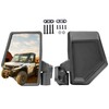 KEMIMOTO Side Mirrors A-Pillar-Mounted Compatible with Polaris Ranger XD 1500/Crew,