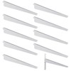 Yalikop 10 Pack Adjustable Shelf Brackets for Double Track System