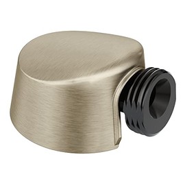 Moen Round Drop Ell Handheld Shower Hose Wall Connector, Brushed Nickel Finish, A725BN