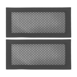 2Pcs Baby Proof Vent Cover Child Proof Safe Soft Silicone for Home Floor Catch Debris Hair Insect Black