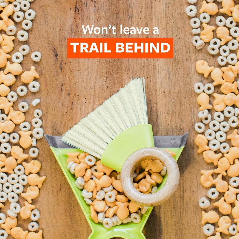 Full Circle Tiny Team Mini Compact Brush & Dustpan Set,