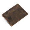 Greenburry 1794-25 Vintage Leather ID Card Holder Handmade, brown, Vintage