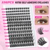 Self Adhesive Lash Clusters 156Pcs No Glue Needed Eyelash Clusters