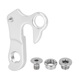 X AUTOHAUX Bicycle Tail Hook Rear Derailleur Hanger Frame Gear Hook Silver Tone