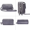 Lanyani RFID Crossbody Wallet Wristlet Purse with Phone Pocket For