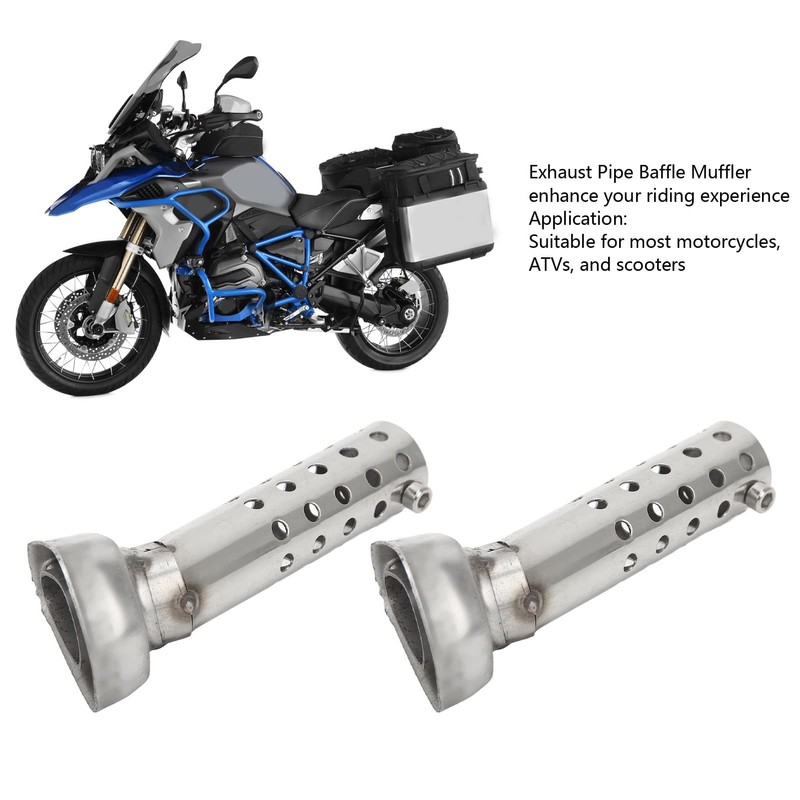 2pcs Motorcycle Inner Silencer Inner Baffle Silencer Silencer Exhaust Baffle