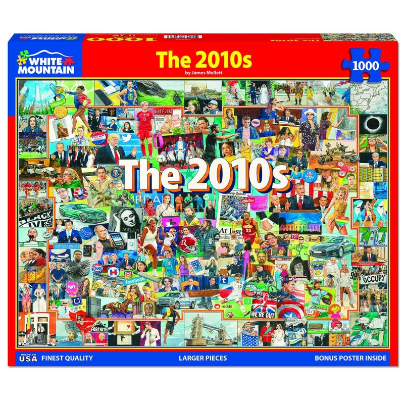 White Mountain Puzzles The 2010s, 1000 Pieces Jigsaw Puzzle
