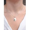 Vurmashop Saint Lucia Stone Necklace with Silver Chain - Necklace