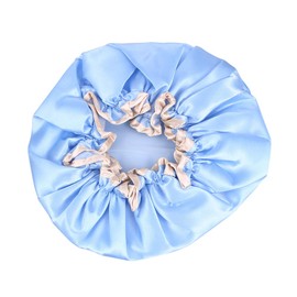 TOVINANNA 1pc Women Bath Hat Shower Cap Mens Shampoo Spa Elastic Bath Caps Cactus Photo Holder Double Layer Bath Hat Bath Visor for Bathing Hat Shower Hat Waterproof Shower Blue