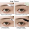 UNI-RHYTHM 4-Piece Eyebrow Shaping Tool Set, Eyebrow Trimmer，Beauty Scissors，Eyebrow Clippers，Eyebrow