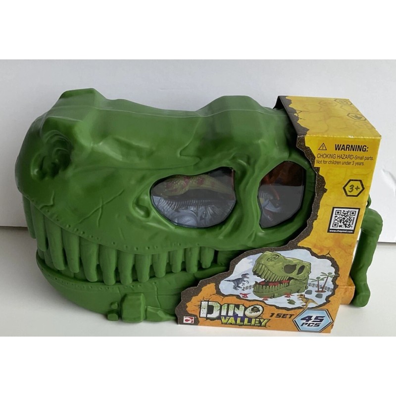 DINO VALLEY SKULL SHAPE BUCKET 45 PCS