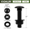 15 Sets 5/16-18 x 1" Carriage Bolt Kit, Round Head