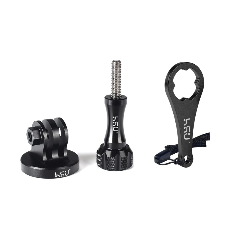 HSU Aluminium Tripod Mount Adapter with Screw for GoPro Session,