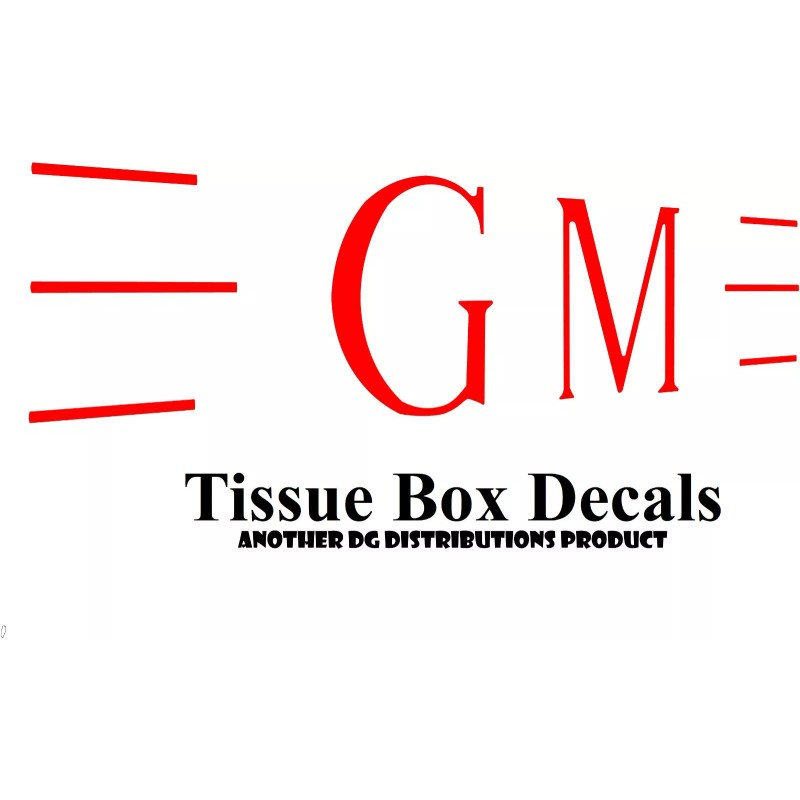 dg distributions GM Tissue box decal set master delux fleetline