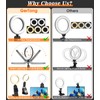 GerTong 5'' Laptop Selfie Ring Light with Stand, Mini Desk