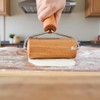 Stainless Steel & Beechwood Rolling Pin with Adjustable Thickness -