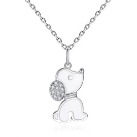 VIKI LYNN Dog Necklace 925 Sterling Silver Puppy Beagle Gifts for Dog Lovers