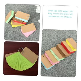 COHEALI Note Pad Binder Rings Blank Flash Cards DIY Revision Cards Portable Notebook