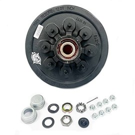 SOUTHWEST WHEEL USA Pre-Greased Easy Assemble 8 on 6.5" Hub and Drum 1/2" Studs for 7,000 lbs. Trailer Axle