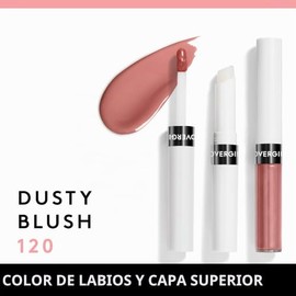 COVERGIRL – Outlast All Day New Neutrals Color de labios con capa superior hidratante, rosa polvorienta – 120, 1,9 gramos