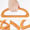 WADORN 2pcs Wooden Bag Handles for Bag Making, Wooden D