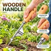 Wooden Handle Hand Weeder for Garden Weed Removal – Stainless
