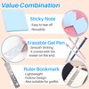 Kalevel 4 Pcs Multipurpose Desk Organizer Blue Makeup Brush Cup