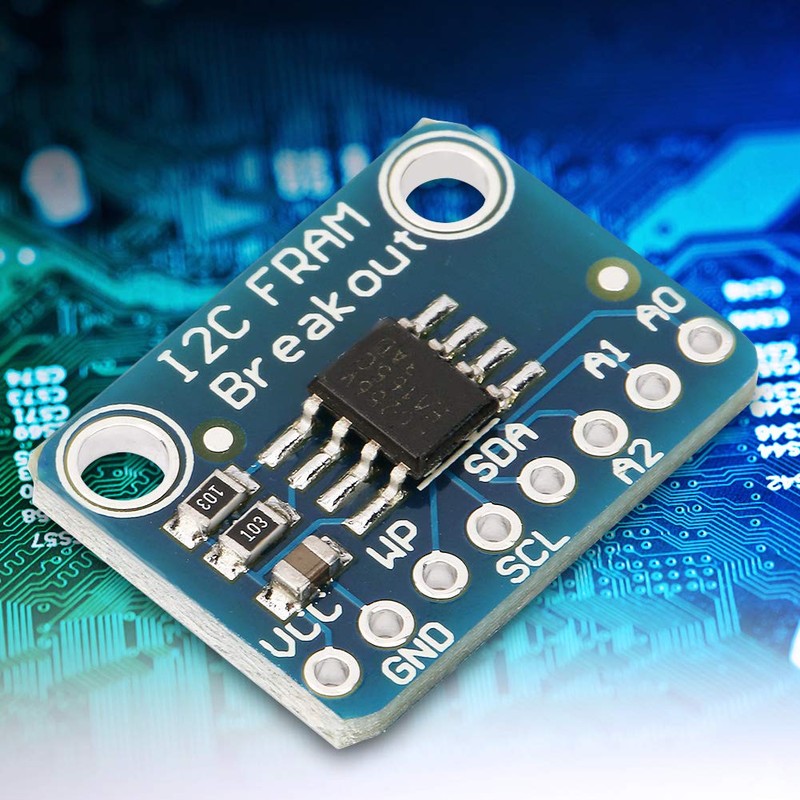I2C Non Volatile FRAM Breakout Board, MB85RC256V 32KB FRAM Breakout