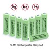 QBLPOWER AA Ni-MH 600mAh 1.2V Rechargable Solar Light Batteries for